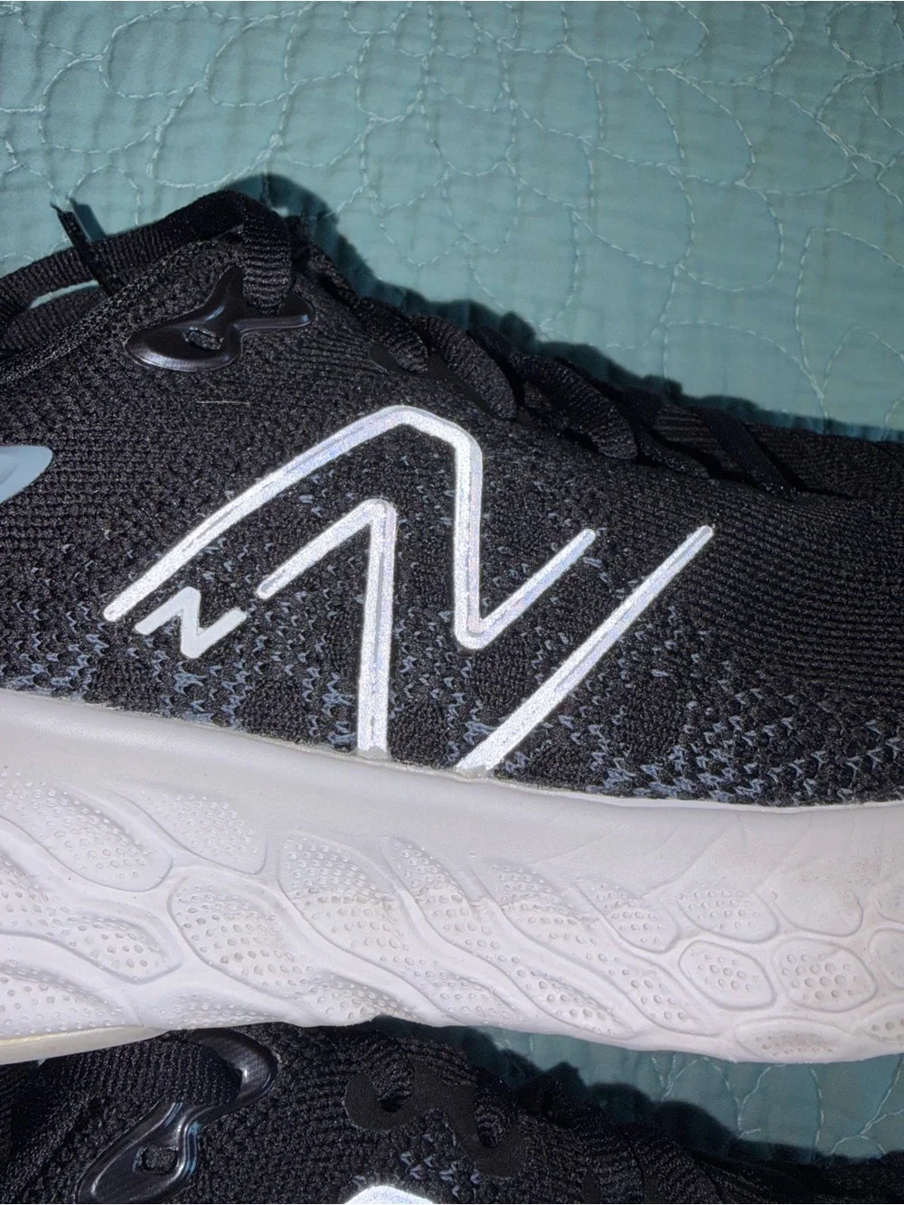 New Balance Fresh Foam X 1080v12 Black White Running Shoes Women's Size 8